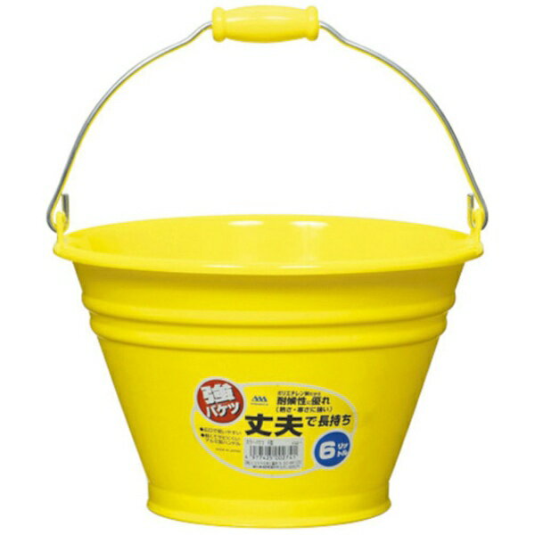 ヒマラヤ化学工業所｜HIMARAYA ヒマラヤ化学 カラーバケツ 6012 6型 イエロー 290パイ×185 002741