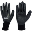 おたふく手袋|OTAFUKU GLOVE ソフキャッチ15G 天然ゴムオールコート手袋 LL ブラック A347LL