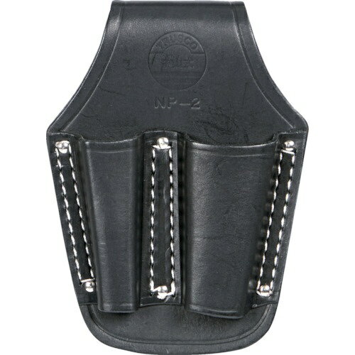 【特長】●高品質で丈夫な牛ヌメ革を使用し、型押し加工していますので使い込むほどに工具に馴染みます。●高級牛ヌメ革にステンレスの鋲を使用していますので、工具が錆びにくく耐久性・耐摩耗性に優れています。【仕様】●色：黒●形状：ペンチ差し・2丁差し●幅(mm)：135●高さ(mm)：190●ベルト通し幅(mm)：50【仕様2】●ベルト通し幅：50mm【材質/仕上】●高級牛革（ヌメ