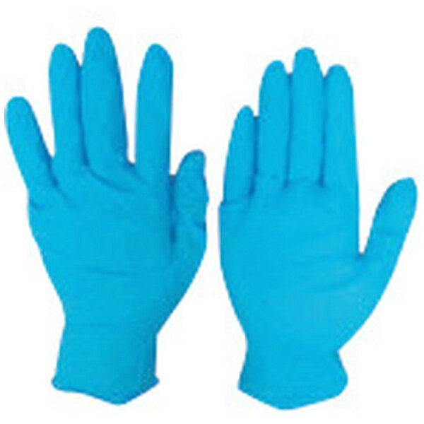 宇都宮製作｜Utsunomiya Seisaku シンガーニトリル手袋ST-PW 100枚 M ブルー NBR0451PW-BBM(4.0)