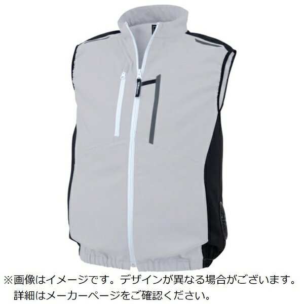 ■ファンの位置が通常よりも脇に配置され、車の運転や椅子に座った状態でもファンが邪魔になりません。■再生PETを使用した地球に優しい空調服ベストです。【用途】・高温多湿の場所や作業全般に。【仕様】・色： シルバーグレー・サイズ： SS・着丈（cm）： 63・胸囲（cm）： 108・肩幅（cm）： 39・裾廻（cm）： 67・裾廻最大（cm）： 98・帯電防止 JIS T 8118 適合商品・リサイクル・伸縮素材【材質／仕上】・本体： ポリエステル100％【注意】・ファン、バッテリー、ケーブルは別売です。