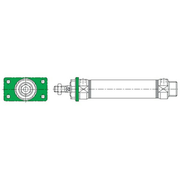 乐天商城 - CKD｜シーケーディ CKD　ロッド側フランジ形支持金具 M1-FA-20 【メーカー直送・代金引換不可・時間指定・返品不可】