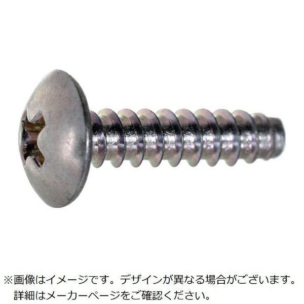 トラスコ中山｜TRUSCO NAKAYAMA TRUSCO　トラス頭タッピングねじ　三価白　2種B0　M4×10　450本入り　ヘキサゴンパック S034-0410