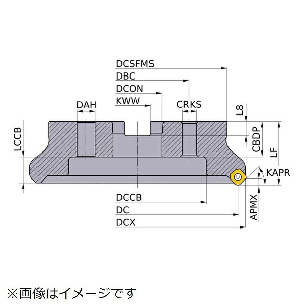 三菱マテリアル｜Mitsubishi Materials 三菱　WSX445形　低抵抗両面インサート式汎用正面削り用　アーバタイプ正面フライス　左勝手 WSX445L25010KN 【メーカー直送・代金引換不可・時間指定・返品不可】