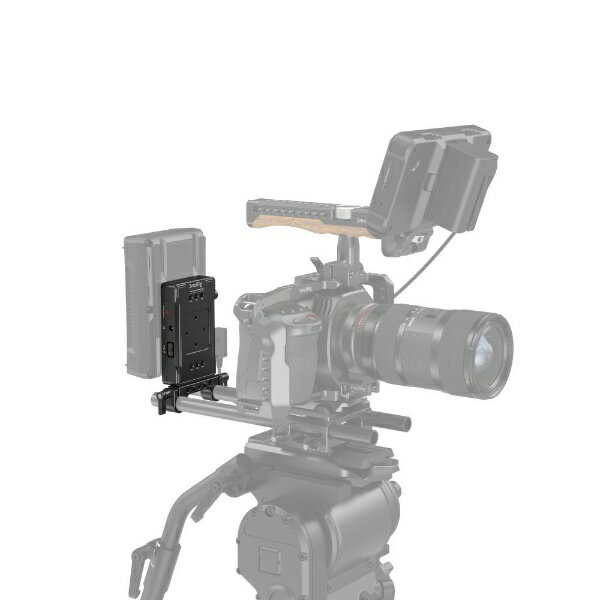 SmallRig｜スモールリグ Vマウントバッテリーアダプタープレート（デュアルロッドクランプ付）3498 SR3..