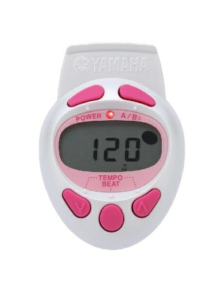 ◆ヤマハ電子メトロノームME-55は、譜面台や衣服に取り付けられるクリップ式。ダイヤル式調節で音量調節が簡単。