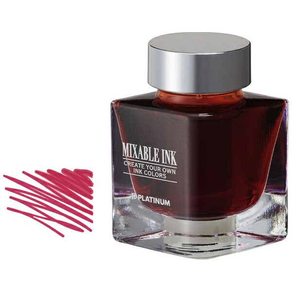 プラチナ萬年筆｜PLUTINUM MIXABLE INK(ミクサブルインク) ミニ万年筆用水性染料インク 20ml フレイムレッド INKM-1000#11