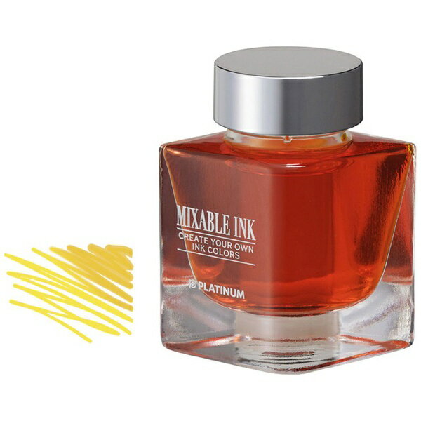 プラチナ萬年筆｜PLUTINUM MIXABLE INK(ミクサブルインク) ミニ万年筆用水性染料インク 20ml サニーイエロー INKM-1000#30