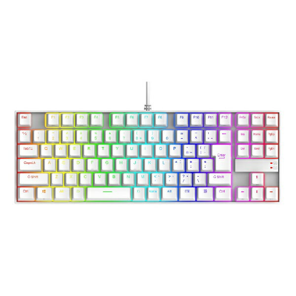 REDRAGON｜レッドラゴン ゲーミングキーボード REDRAGON(銀軸) ホワイト K552W-RGB-JPTI 有線 /USB