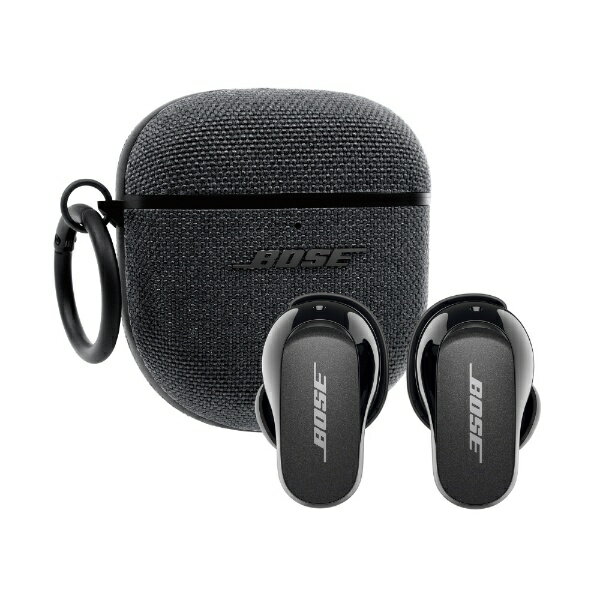 BOSE｜ボーズ フルワイヤレスイヤホン QuietComfort Earbuds II Triple Black QCEBIIBK FABCOVER ワイヤレス(左右分離) /ノイズキャンセリング対応 /Bluetooth対応