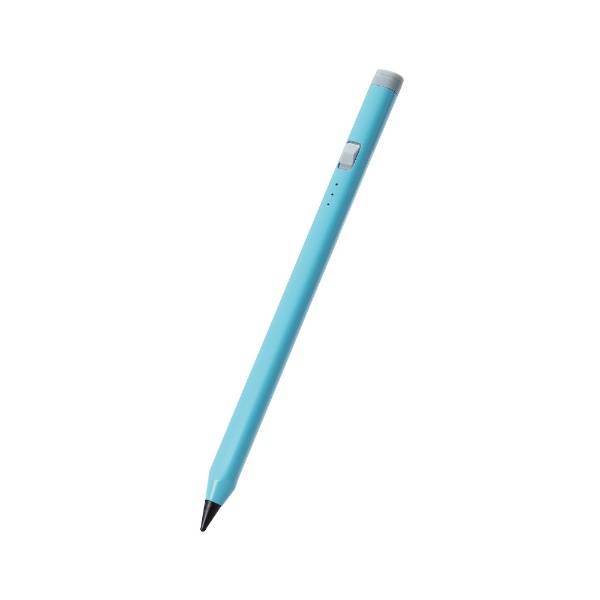 エレコム｜ELECOM 〔タッチペン：iPad用/USB-A充電式〕アクティブタッチペン 三角軸 ブルー P-TPACAPEN02BU