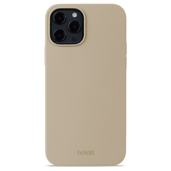 ホールディット スマホケース レディース HOLDIT｜ホールディット iPhone 12/12Pro ソフトタッチシリコンケース ラテベージュ 15759