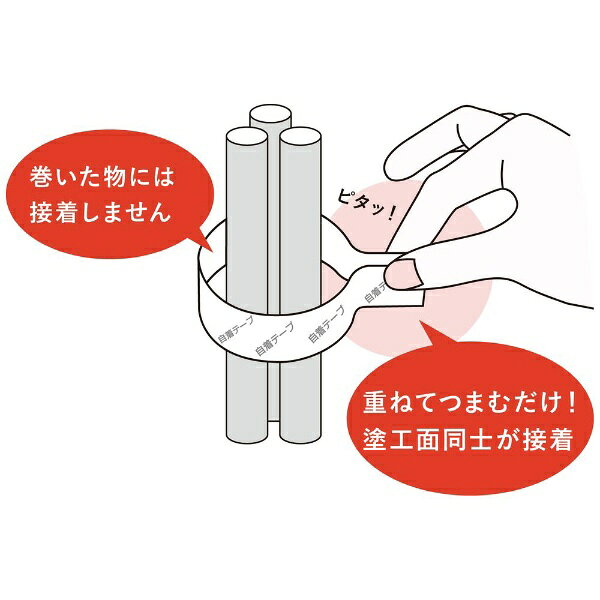 楽天ビック(ビックカメラ×楽天)の小林｜KOBAYASHI 自着テープ 黄 9mm幅 10本入り｜アングル2