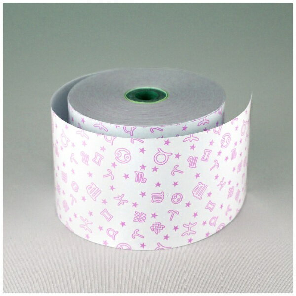 小林｜KOBAYASHI ファンシーレジ用紙 80mm幅 星座 ピンク 50巻入り