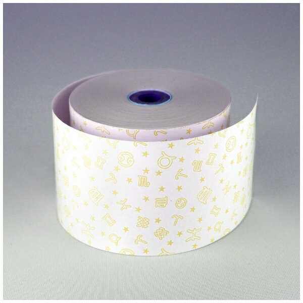 小林｜KOBAYASHI ファンシーレジ用紙 80mm幅 星座 クリーム 3巻入り