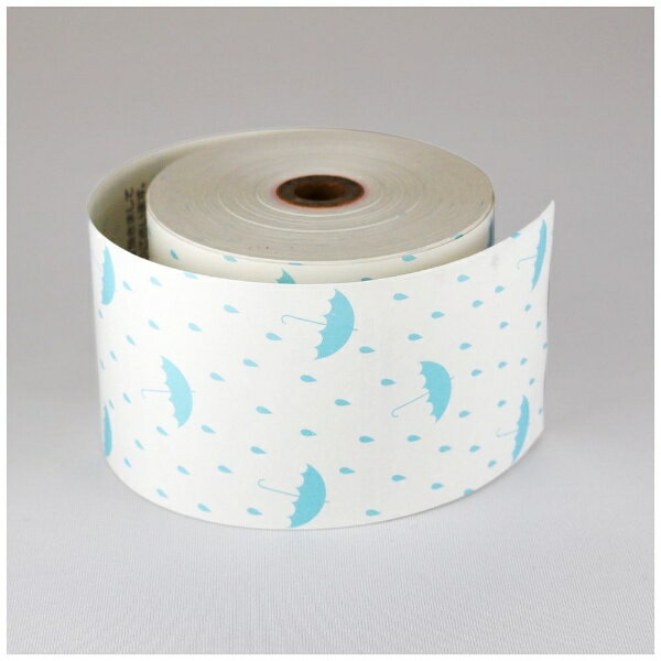 小林｜KOBAYASHI ファンシーレジ用紙 58mm幅 雨の日 青 8巻入り