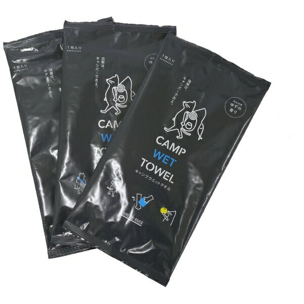 三昭紙業｜Sanshoshigyo キャンプウェットタオル 50cm×30cm 3袋セット