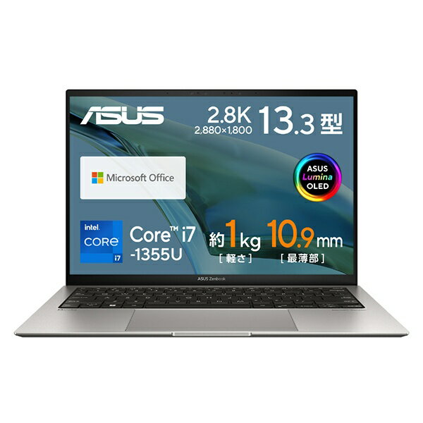 ASUSå Ρȥѥ Zenbook S 13 OLED Хȥ졼 UX5304VA-NQI7WS [13.3 /Windows11 Home /intel Core i7 /ꡧ16GB /SSD512GB /Office HomeandBusiness /2023ǯ4ǥ]