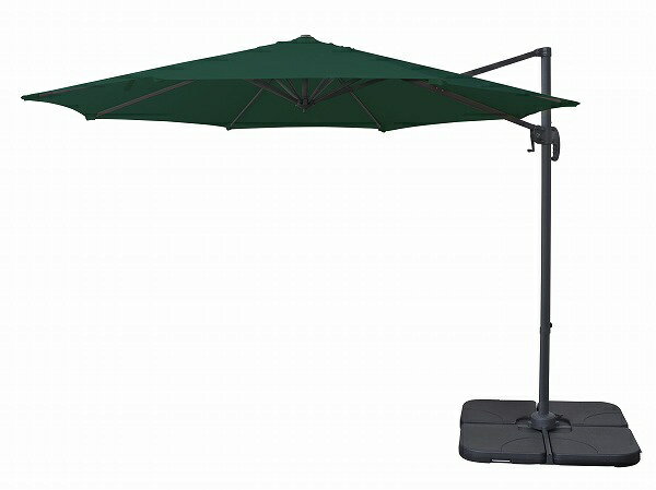 【エントリーでポイント最大3倍｜12/1迄】 東谷｜AZUMAYA ガーデンパラソル（W294×D360×H252cm） グリーン