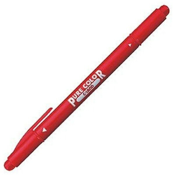 三菱鉛筆｜MITSUBISHI PENCIL PURECOLOR(ピュアカラー) 水性サインペン <中字(1.2mm)・細字(0.6mm)丸芯> べにいろ PW100TPC.14