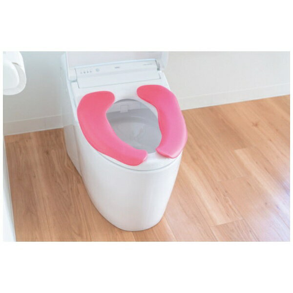 オカ｜Oka オカ　拭けるらくらく便座クッション　ピンク 29451