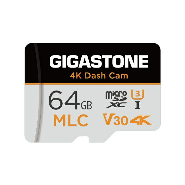 GigastonebMKXg[ Micro SDJ[h@U3 V30 MLC 4K Dash Cam@_bVEJ-V[Y/64GB GJMX-BC64GMLCRW [Class10 /64GB]