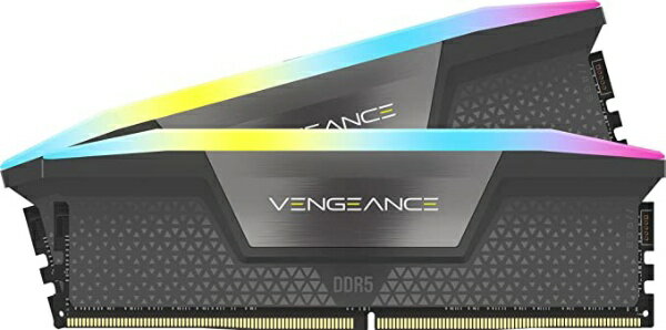 CORSAIR｜コルセア 増設メモリ VENGEANCE RGB(5200MT/s C40) クールグレー CMH64GX5M2B5200Z40K DIMM DDR5 /32GB /2枚