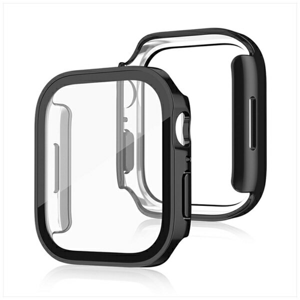 傷に強く耐衝撃性も兼ね備えたPC（ポリカーボネート）素材によるフレーム部と、硬度10Hで強靭な液晶保護強化ガラスからなる2重構造です。すべての側面を完全に覆い保護しながら液晶部への傷やダメージを防ぐApple Watch 40mm専用のカバーです。■一体感のあるデザイン高透明な液晶保護ガラスは、Apple Watchの雰囲気を損なわないクリア感を実現し、ケースを着けているのを忘れる程に高い一体感でApple Watchに馴染みます。■簡単装着取付け道具不要、本体の上から嵌めるだけで簡単に装着できます。■精密設計Apple Watch 40mm専用につくられているので細部まで本体をしっかりと包むことができ、傷をつけにくい作りとなっています。※接着面の隙間から水が入りタッチ感度に影響する場合がございますので、シャワーや運動の前には外していただく事をお勧めいたします。【セット内容】・ケース×1・ウェットシート×1・ドライシート×1※商品の仕様は予告なく変更する場合がございます。予めご了承ください。※商品の形状・素材感は、商品画像と若干の誤差が生じる場合がございます。