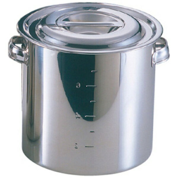 江部松商事｜EBM EBM　18−8　キッチンポット／寸胴鍋（目盛付）20cm　板手付 8824700