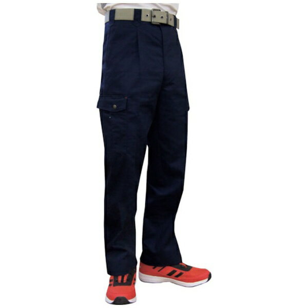 トーマセンイ TEAGLES　綿混カーゴパンツ　ネイビー　82cm 7661NA82