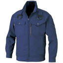 ビッグボーン商事|bigborn bigborn 空調風神服 フルハーネス用長袖ジャケットネイビー5Lサイズ BK6237F-55-5L(4)