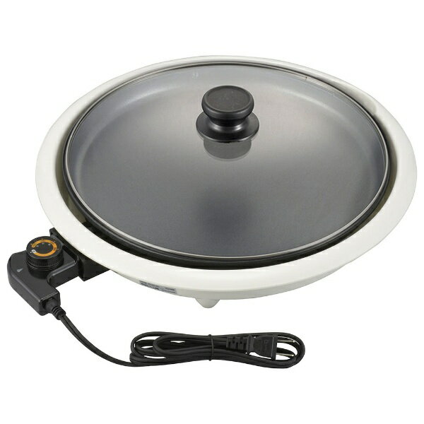 オーム電機｜OHM ELECTRIC ホットプレート フッ素加工 ホワイト COK-YM130A-W [プレート1枚]