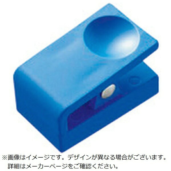 ■プラスチックタイプのマグネットクリップです。■つまみやすい凹型形状です。■ヨーク板付きです。■傷がつきにくい保護フィルム付です。【仕様】・色： 青・とじ枚数： 約60枚・口幅： 25mm・外形寸法： 縦40x横25x厚23mm・パック入・1箱入数： 10個・マグネットクリップ・業務用パック・吊下げ用穴有（直径8mm）【材質／仕上】・本体： ABS樹脂、バネ部： ステンレス