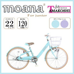 タマコシ｜Tamakoshi 22型 子ども用自転車 モアナジュニア2(ブルー/シングルシフト)MAN22N2【キャンセル・返品不可】 【代金引換配送不可】