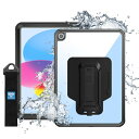 ARMOR-X｜アーマーエックス ARMOR-X - IP68 Waterproof Case with Hand Strap for iPad ( 10th ) Black ブラック