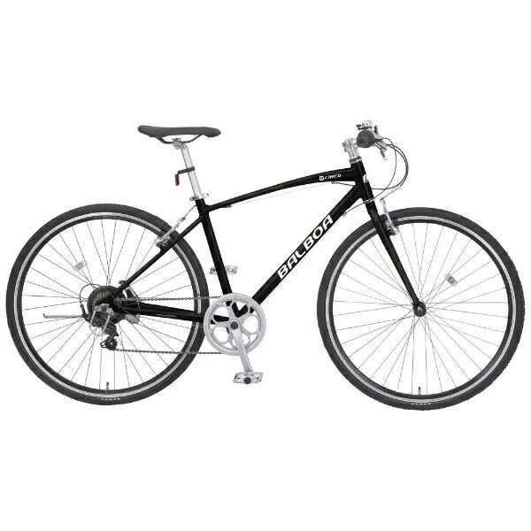 丸石サイクル｜Maruishi Cycle 700×32C型 クロスバイク バルボアスィンコ BALBOA(ハーフマットブラック/外装7段変速/フレームサイズ：450mm) BALA450Z2023年モデル【キャンセル・返品不可】 【代金引換配送不可】