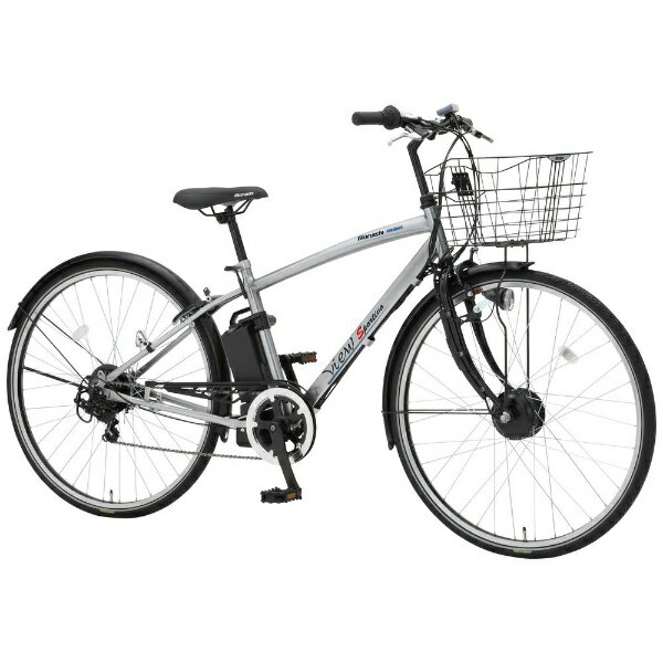 丸石サイクル｜Maruishi Cycle 電動アシスト自転車 ビュースポルティーボ view sportivo ニッケルシルバー ASAP277KDZ [27インチ /7段変速]2023年モデル【キャンセル・返品不可】 【代金引換配送不可】