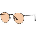 レイバン｜RayBan ROUND METAL WASHED LENSES RB3447 002/4B 50mm ポリッシュブラック/ピンク