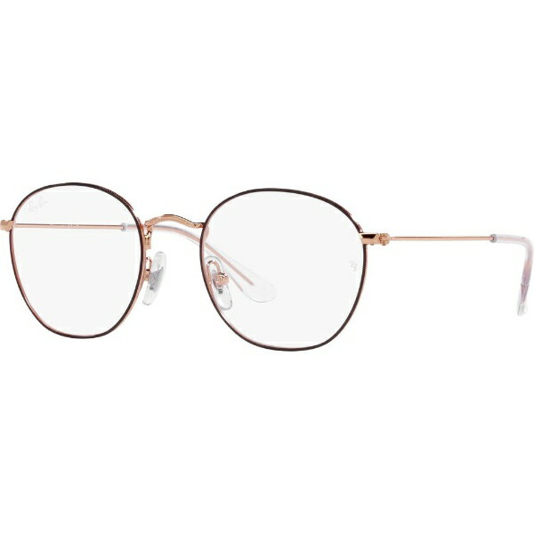 レイバン｜RayBan 【子供用】ROB JR メガネフレーム RY9572V 4087 48mm（ローズゴールド上にブラウン）
