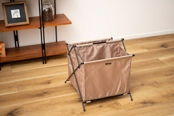 東谷｜AZUMAYA フォールディングバスケットS（W36.5×D40×H37.5cm） MIP-76BE ベージュ