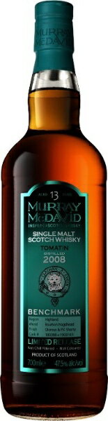 TOMATIN&nbsp;マーレイ・マクダヴィッド｜Murray McDavid マーレイ マクダヴィッド トマーティン2008 700ml【ウイスキー】 【代金引換