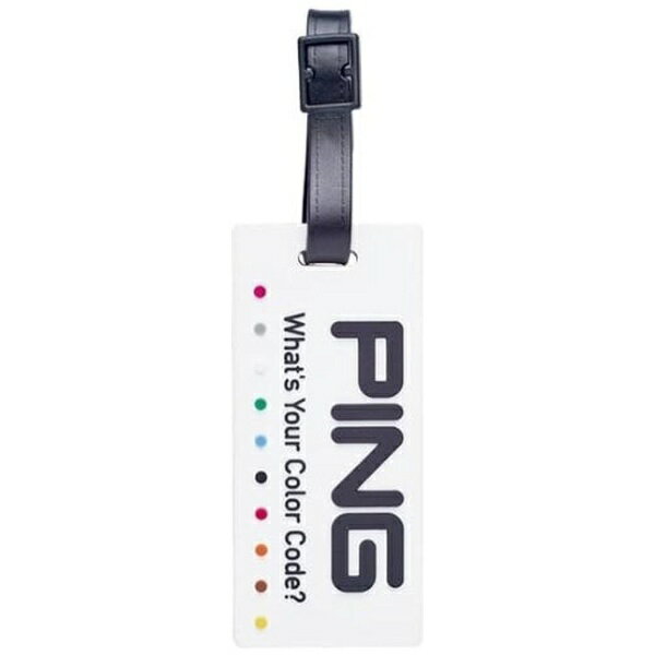ピン｜PING カラーコード ネームタグ COLOR CODE NAME TAG(45×100×7mm/ホワイト) AC-C191