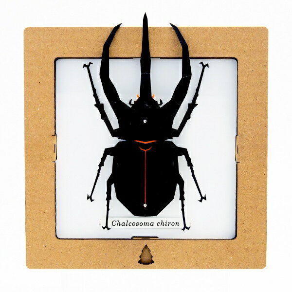 SQAR スクウェアは自然界の美しい生き物たちをスクウェア（四角形）の中で立体的に再現したペーパークラフトです。レーザーカッターでカットされた色とりどりのパーツを組み上げ、最後にアートピンでボードに固定をすることで本物の標本の様に仕上がります。組み立てた後は棚に置いたり画鋲で壁にかけたりインテリアとしてお楽しみください。サイズ完成品： H14×W15×D5cmパケージ： H14.5×W14.5×D2.5cm