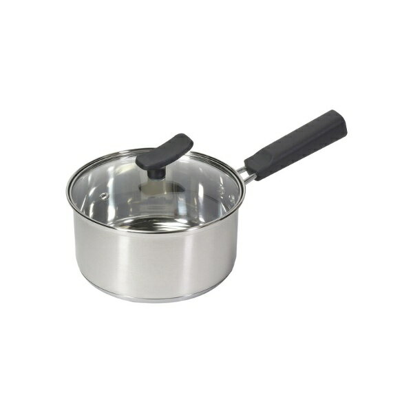 Ih/Gas Compatible - パール金属｜PEARL METAL チーノ ステンレス製3層底 ガラス蓋付片手鍋16cm　IH対応 HB-6571 [IH対応]