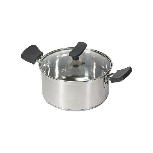 Ih Compatible - パール金属｜PEARL METAL チーノ ステンレス製3層底 ガラス蓋付両手鍋18cm　IH対応 HB-6573 [IH対応]