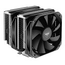 PCCOOLER｜ピーシークーラー CPUクーラー 130mmファンx2 LGA1200/115X/1700/20XX AM4/AM5 G6シリーズ ブラック G6-BK