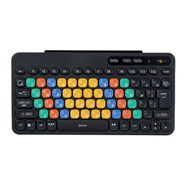 エレコム｜ELECOM キーボード KEY PALETTO(Chrome/Windows11対応) ブラック TK-FS10BMKBK ［ワイヤレス /Blu...