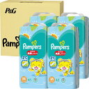 P&G｜ピーアンドジー 【ケース販売】Pampers（パンパース）さらさら風通しパンツ スーパージャンボ Mサイズ（6-12kg）48枚×4個