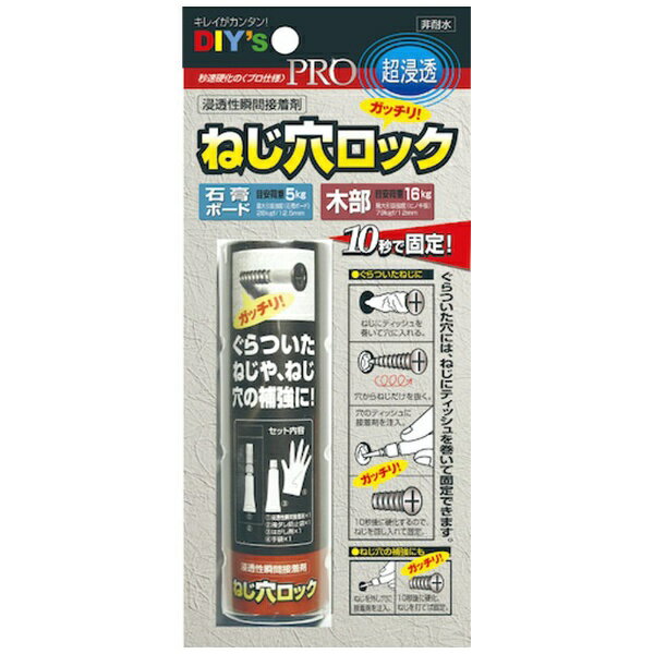 AIRLABO 建築の友 浸透性瞬間接着剤・ねじ穴ロック NL01