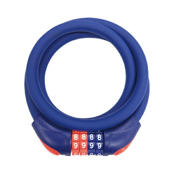 J&C｜ジェイアンドシー 可変ダイヤルワイヤー錠 (φ10×900mm/ネイビー) JC-077W